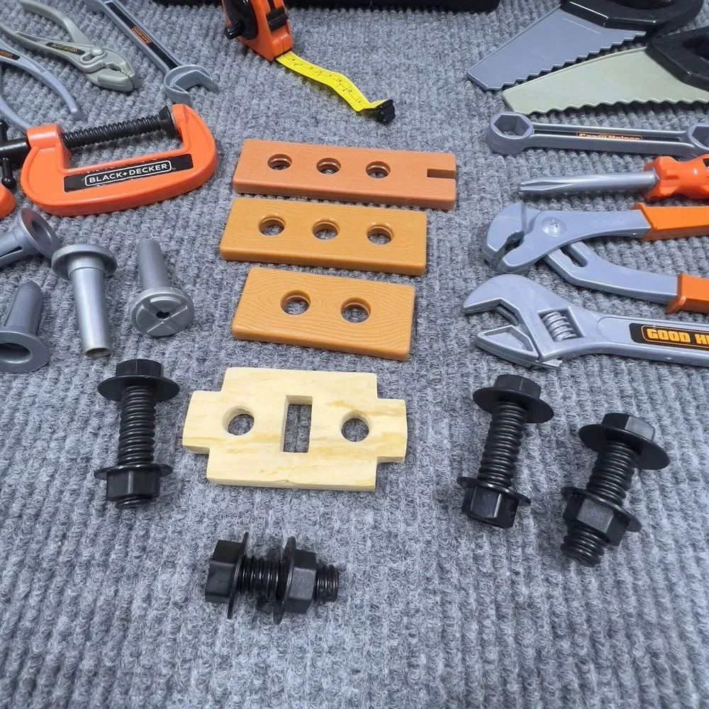 Lot of 29 Black & Decker Good/Crazy Helper Mixed Tools/Box Pretend Kids‎ Play